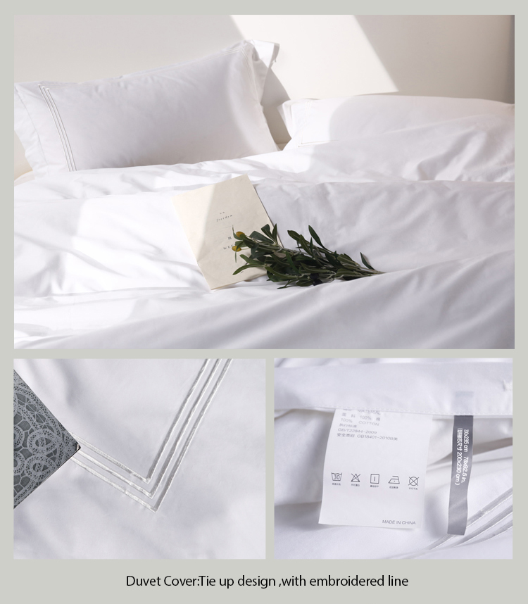 Hotel Embroidered Bedding Set