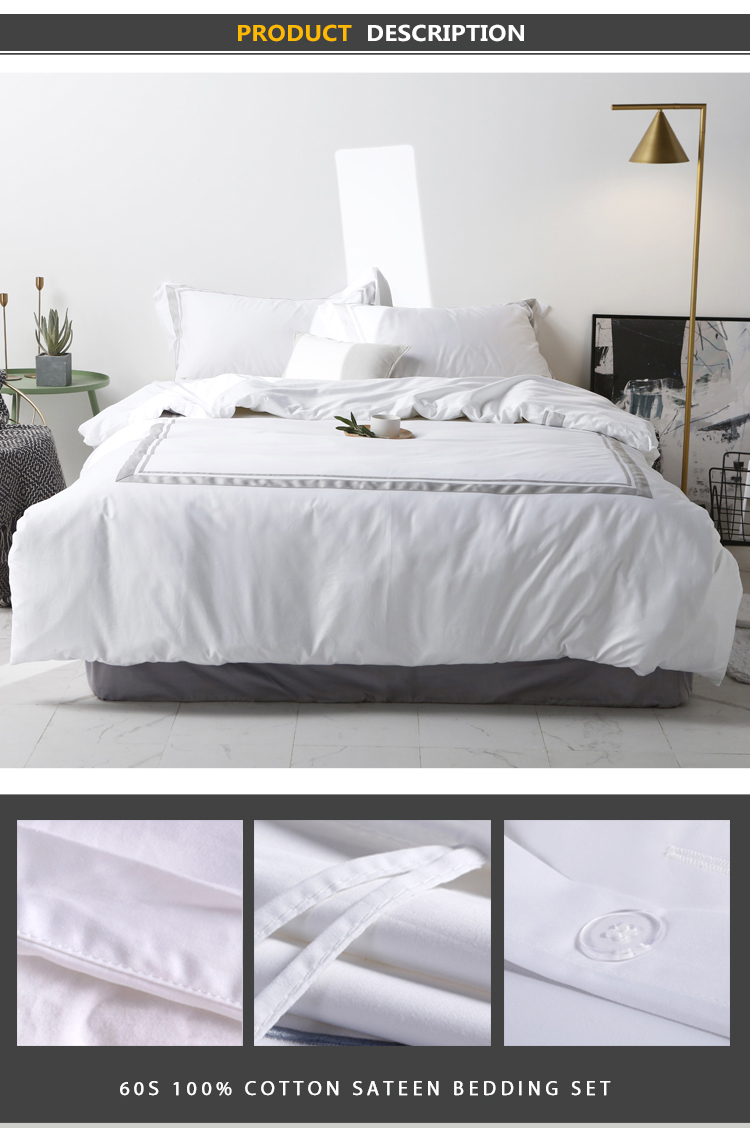 Satin Stitch Cotton Bedding Set