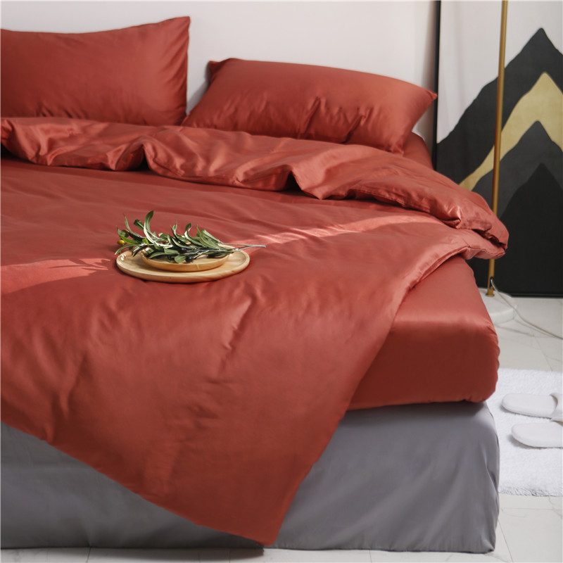 4pcs Sateen Bedding Set