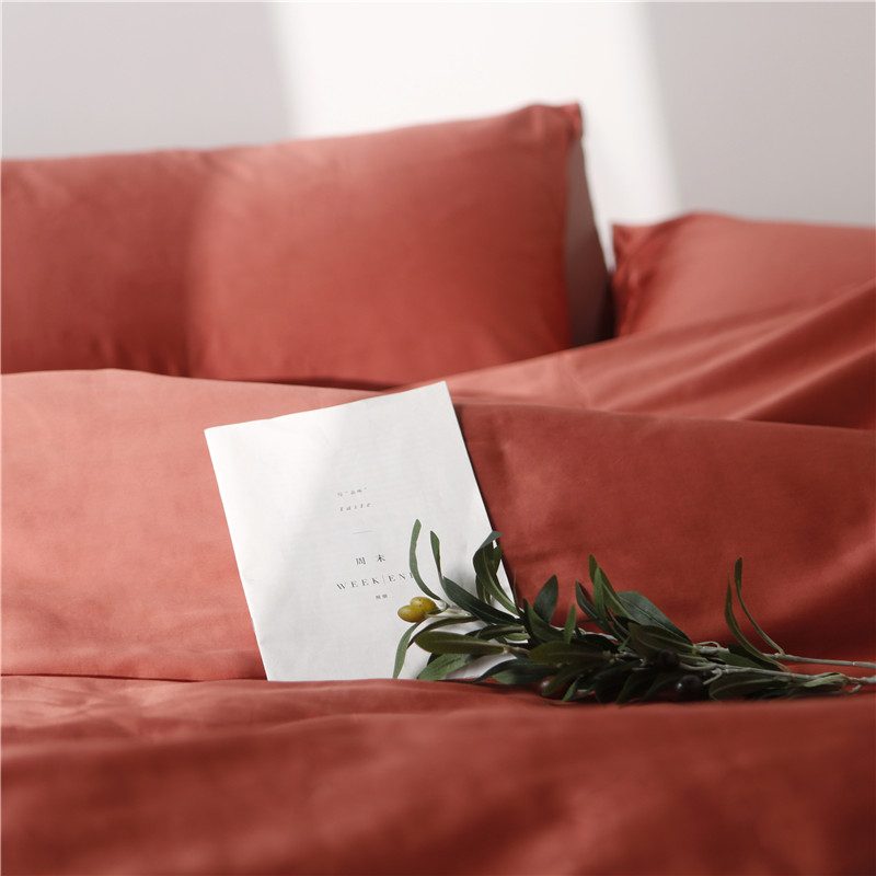 4pcs Sateen Bedding Set