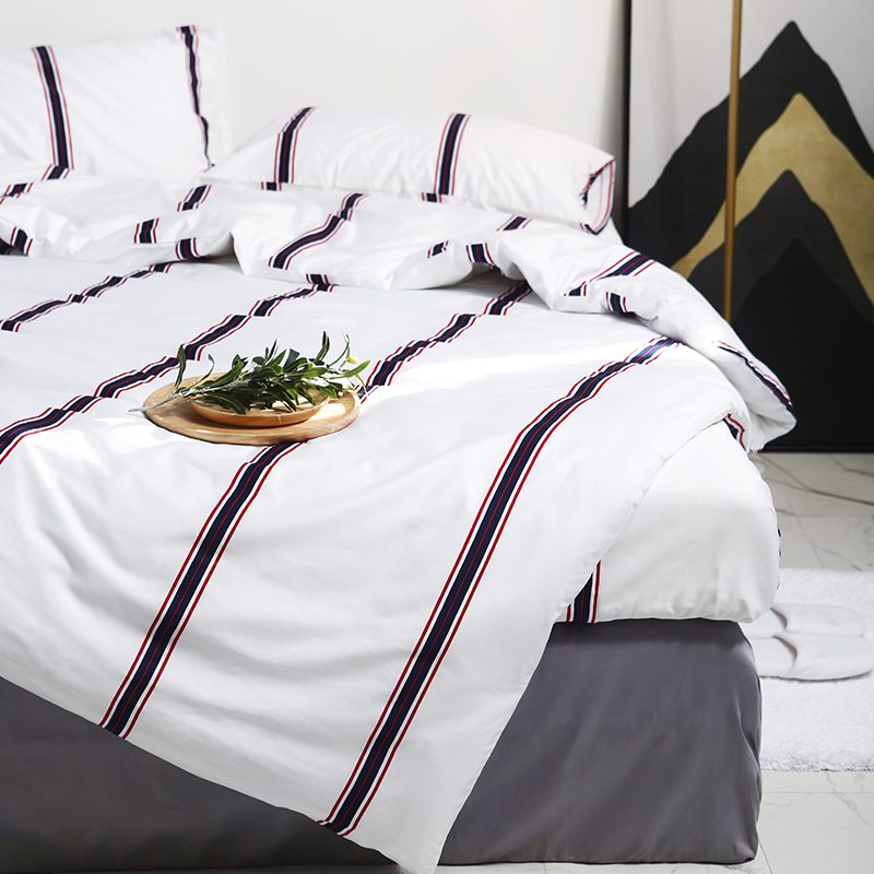 Cotton Stripe Bedding Set