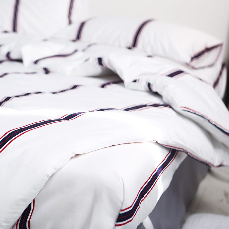 Cotton Stripe Bedding Set