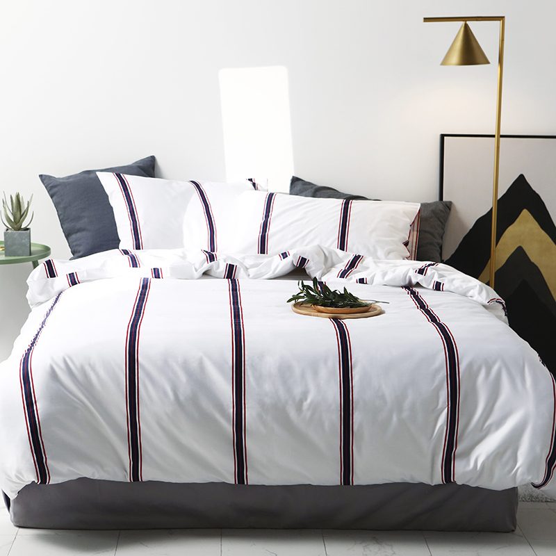 Cotton Stripe Bedding Set