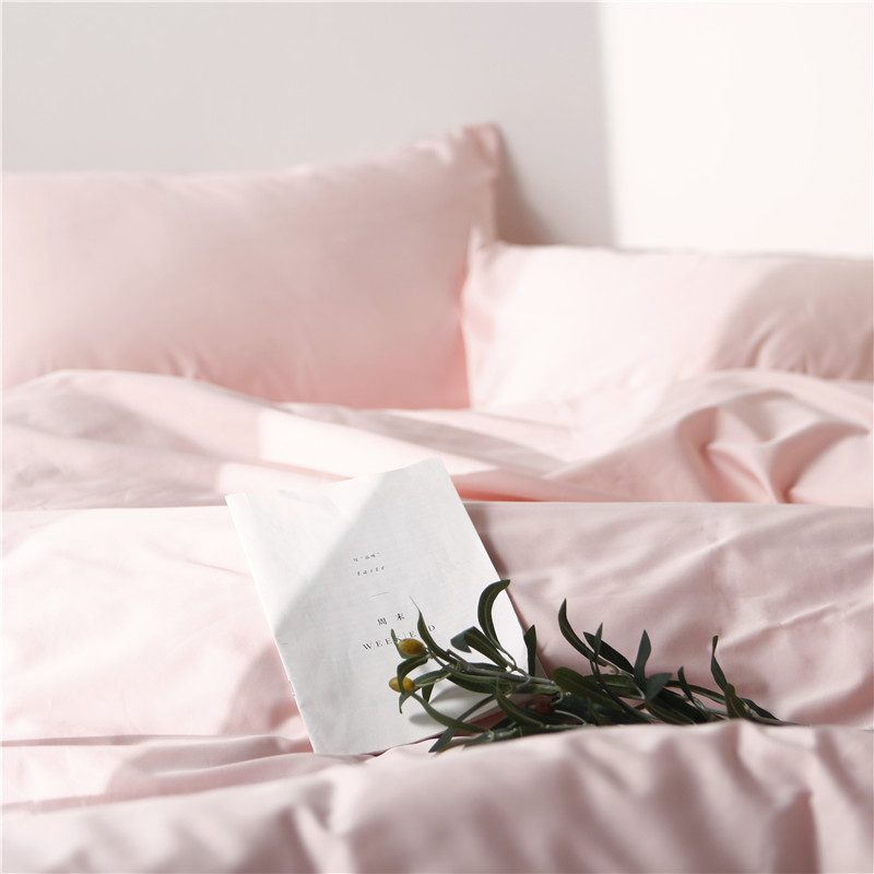 Plain Dyed Cotton Bedding Set