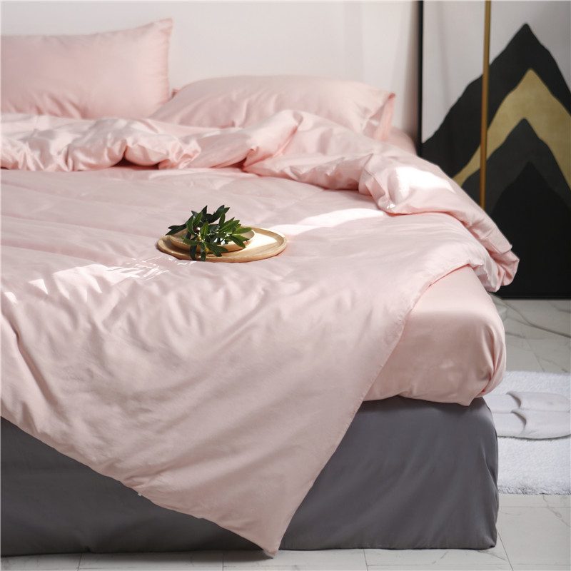 Plain Dyed Cotton Bedding Set