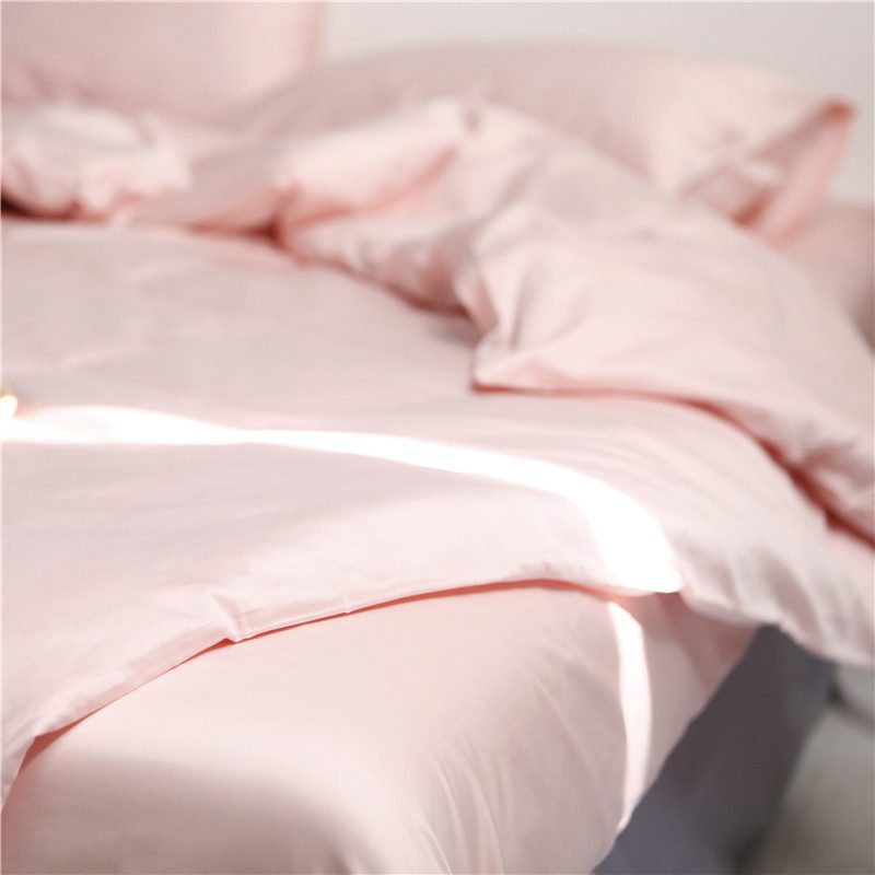 Plain Dyed Cotton Bedding Set