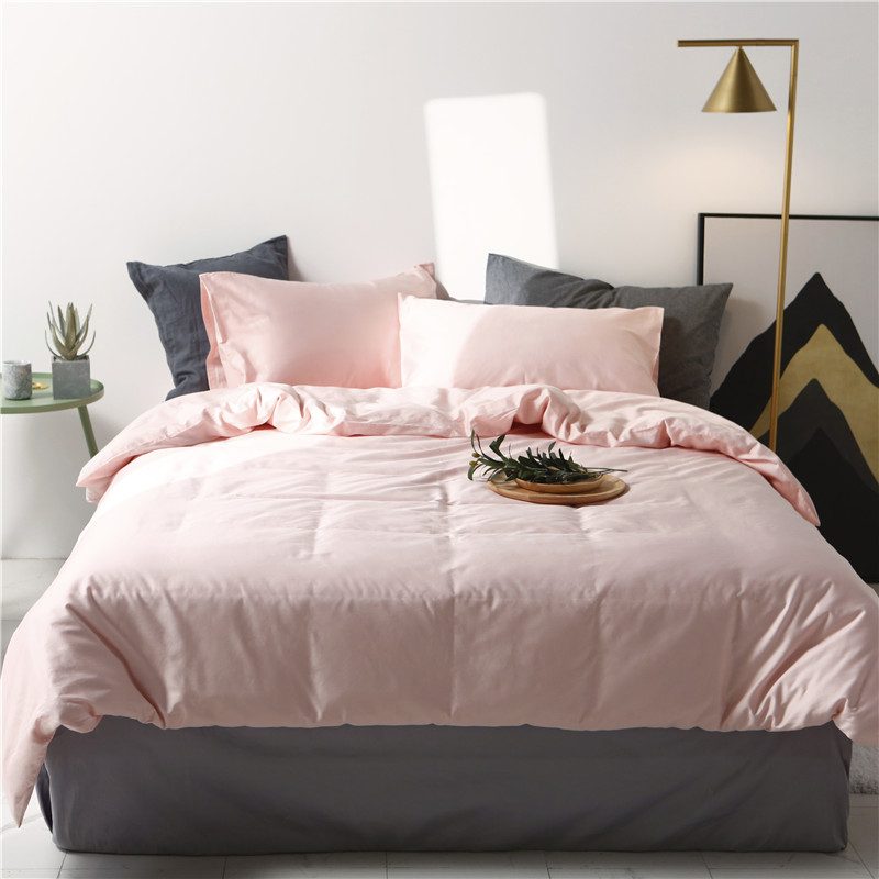 Plain Dyed Cotton Bedding Set