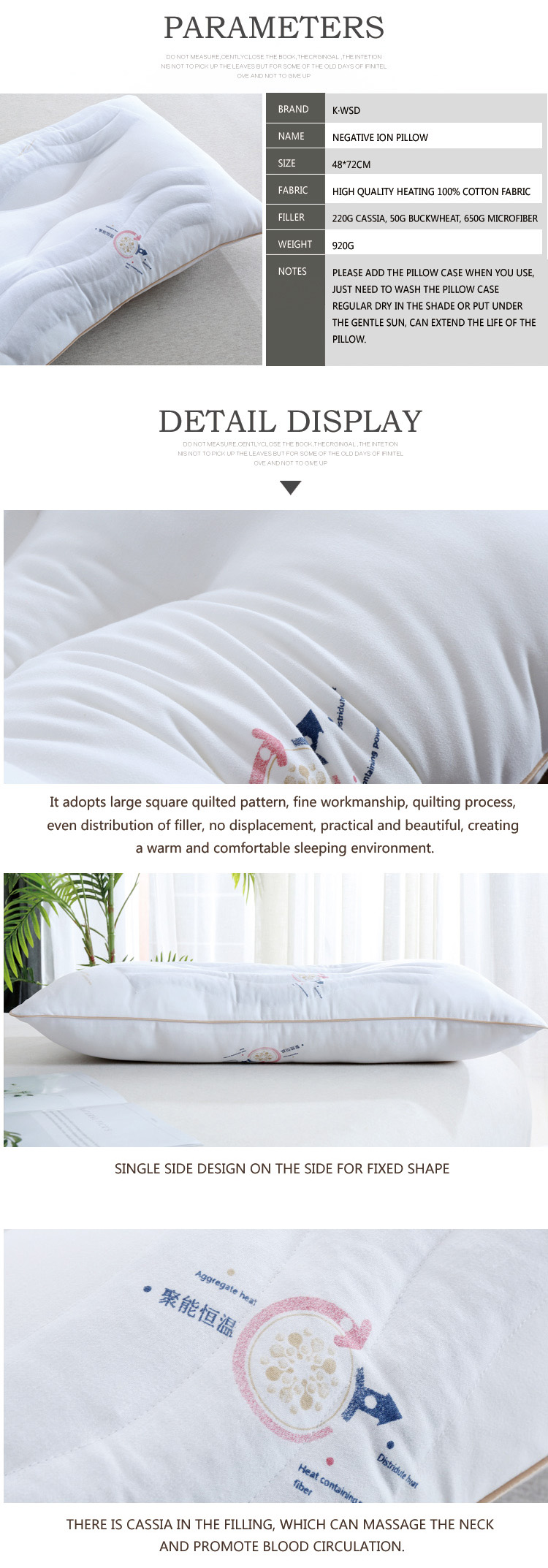 Negative Ion Pillow