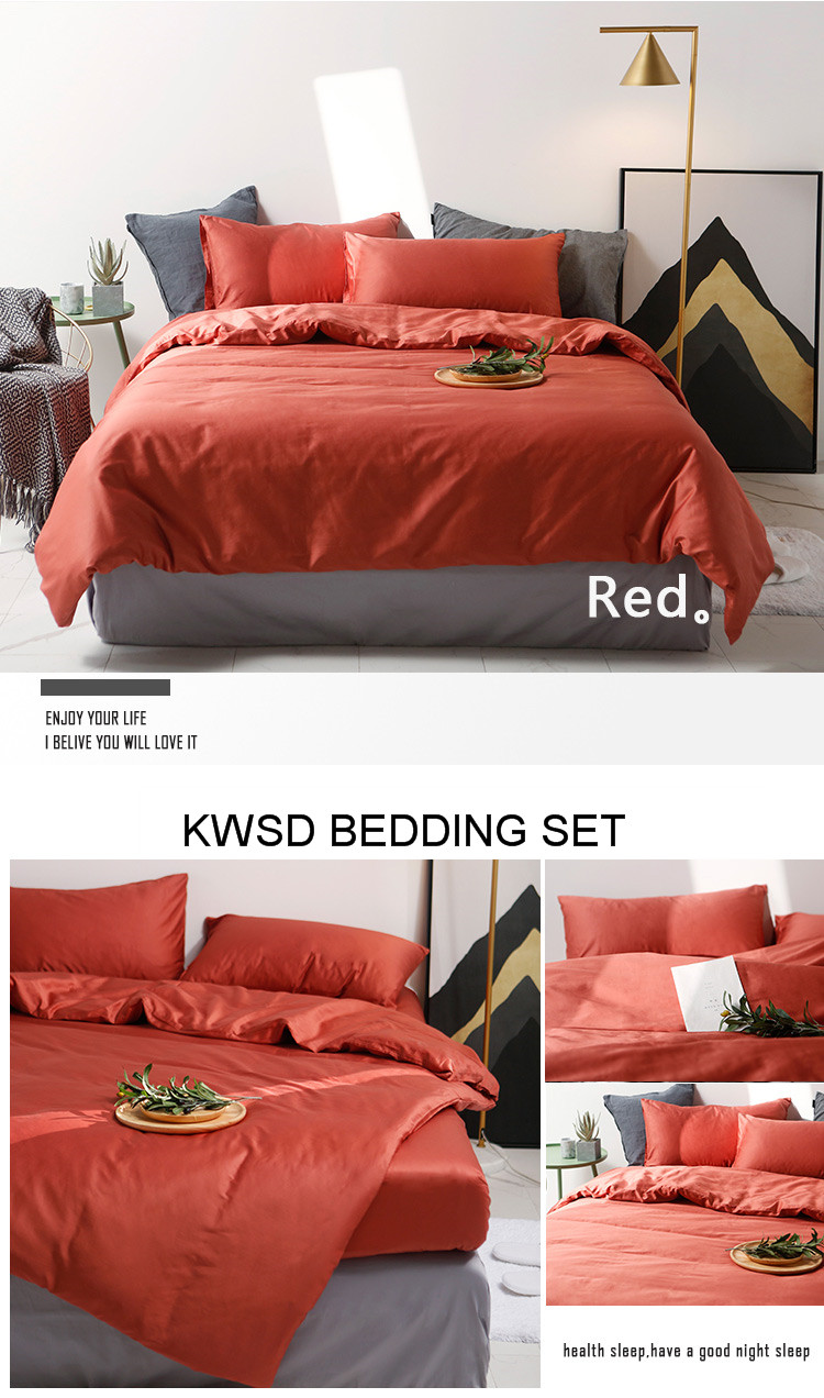 4pcs Sateen Bedding Set