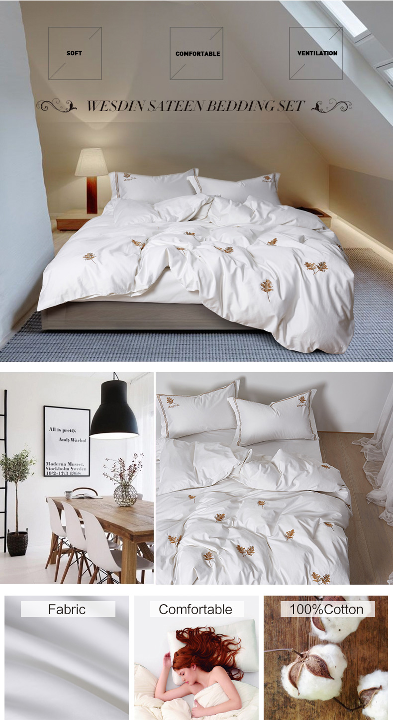 Embroidered Cotton Bedding Set