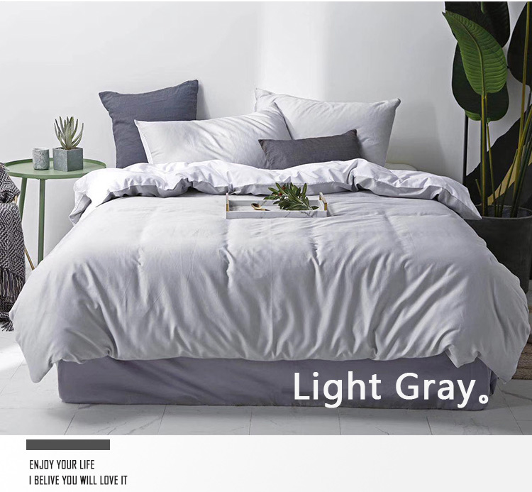 Hotel Plain Dyed Bedding Set