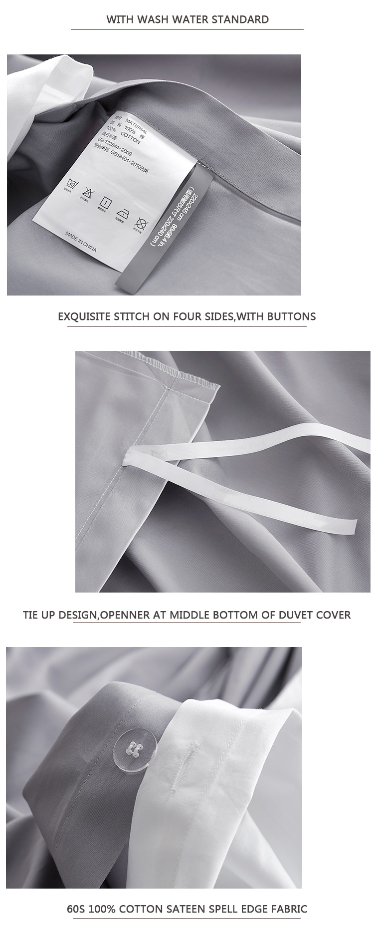 Hotel Plain Dyed Bedding Set
