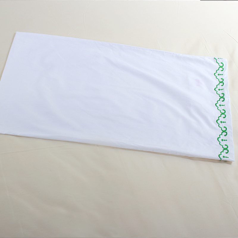 Embroidered pillowcase