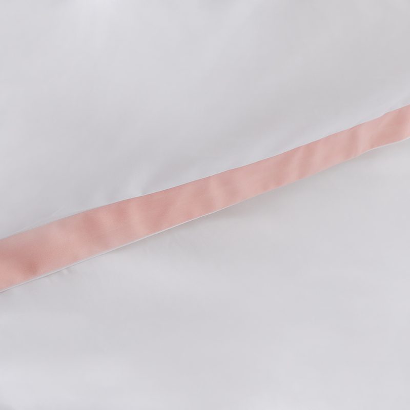 Pink border pillow case